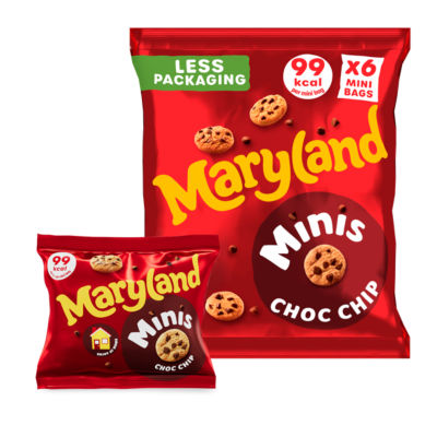 Maryland mini cookies chocolate chip 118.8g, imported from the UK