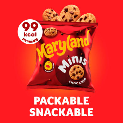 Maryland mini cookies chocolate chip 118.8g, imported from the UK