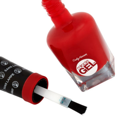 Sally Hansen gel nail polish in Rhapsody Red 14.7ml (British brand)