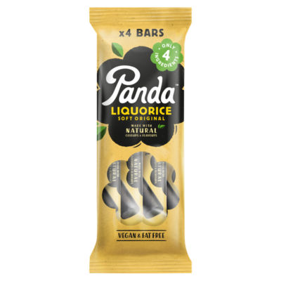 Panda Original Liquorice bars 128g, imported from the UK