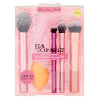 Real Techniques Everyday Essentials makeup brush and sponge set, imported from the UK
