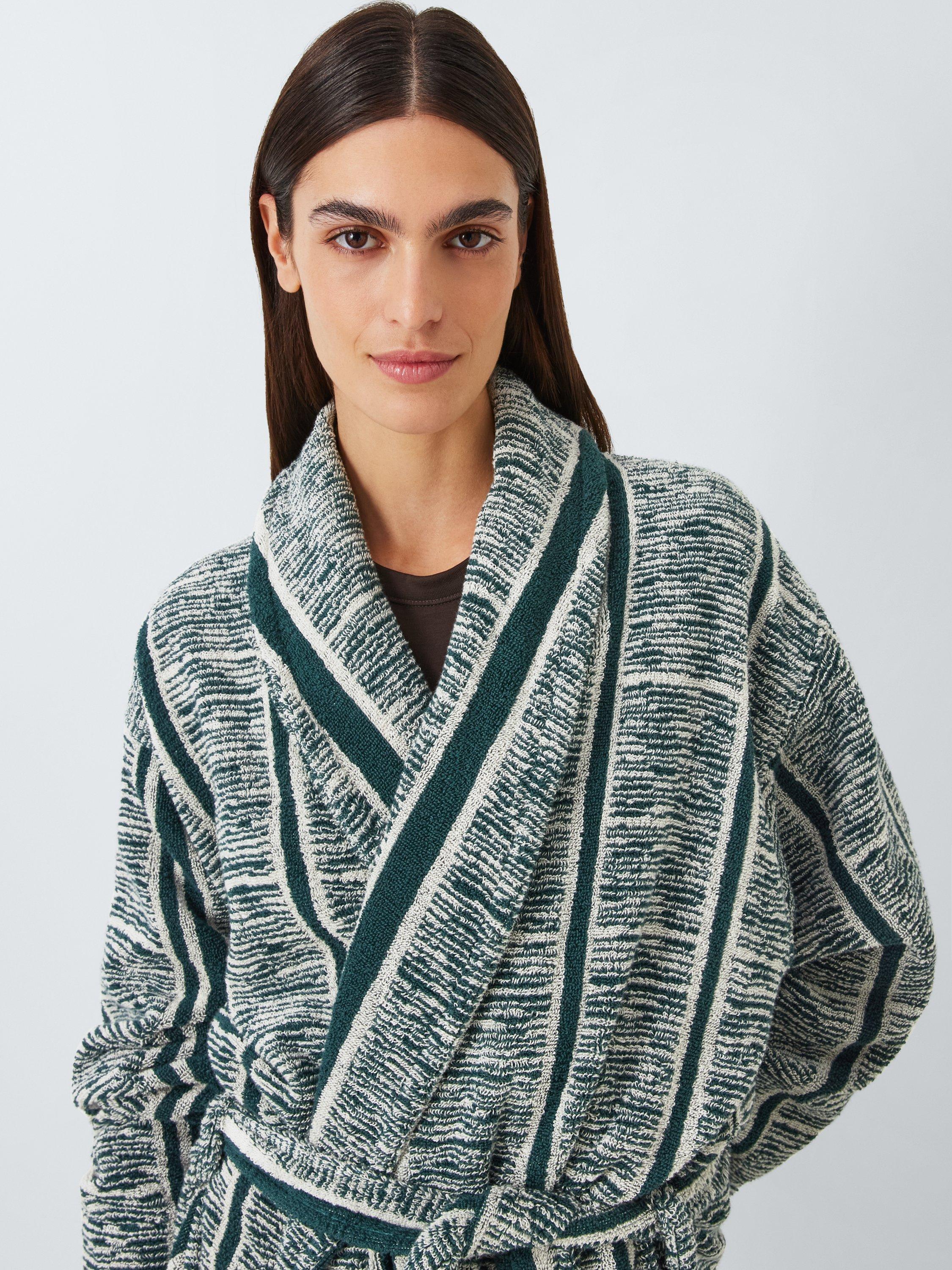 John Lewis X Collagerie Bath Robe Leaf Green, UK version