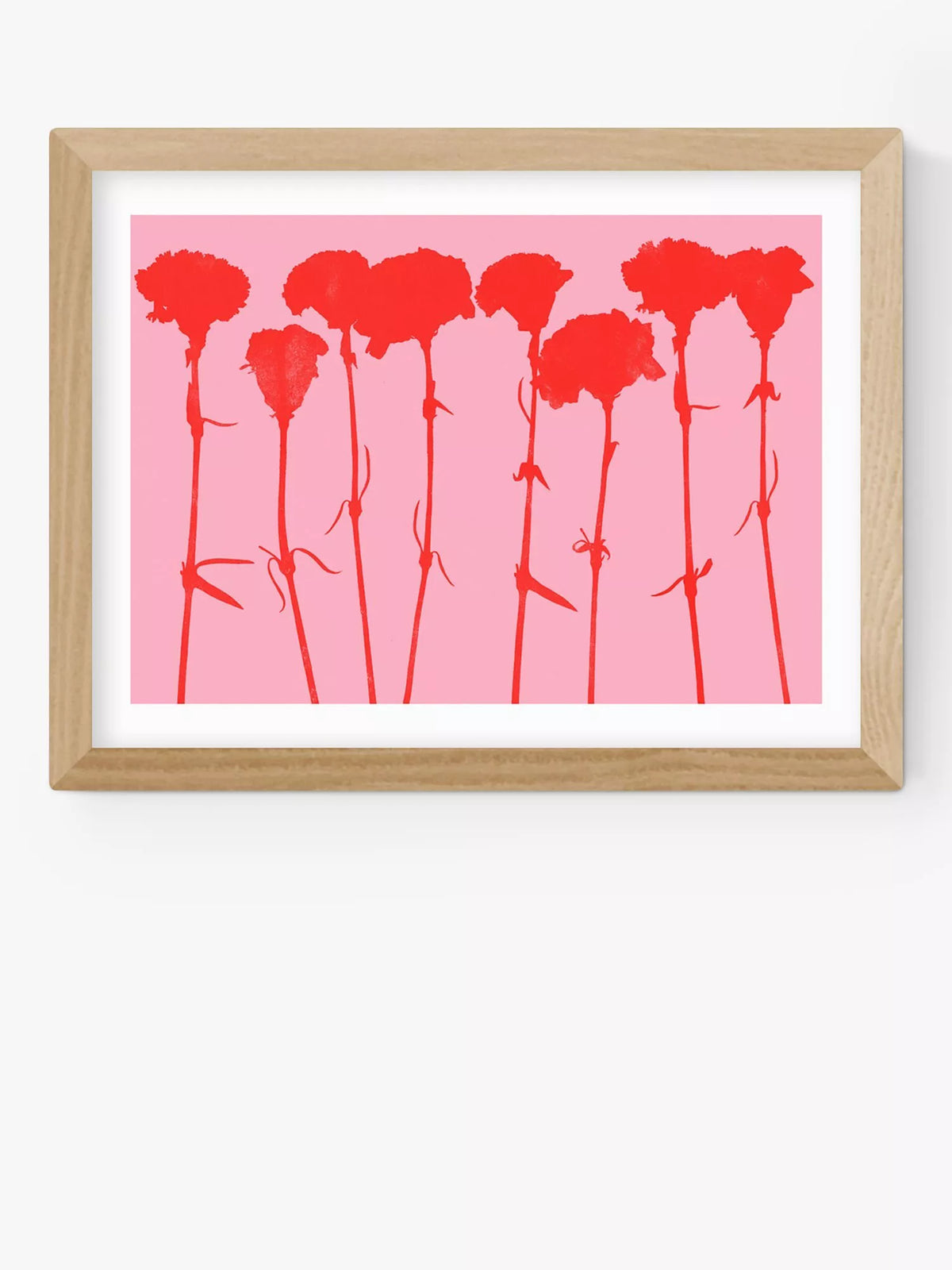 EAST END PRINTS Carnations III framed print - British product