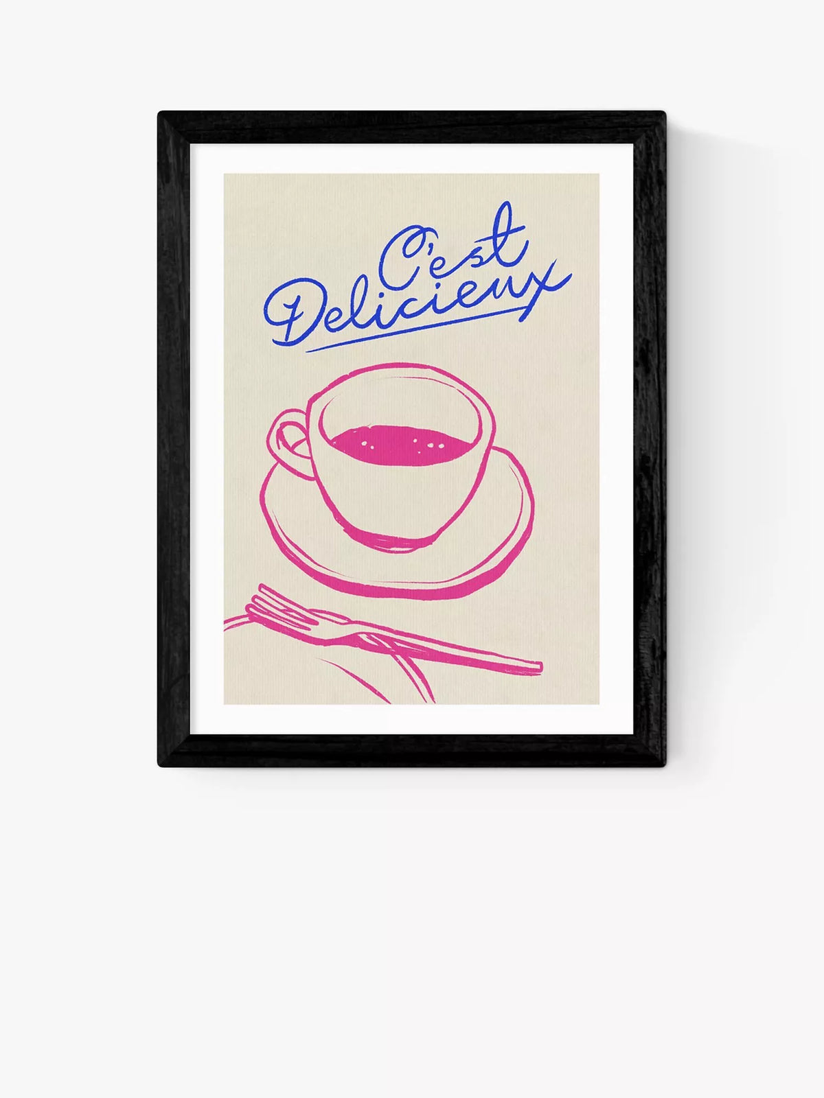 EAST END PRINTS C'est Delicieux framed print - British product
