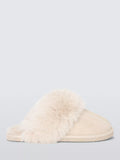 Microsuede Fluffy Faux Fur Mule Slippers - McGrocer