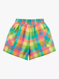 Frugi Kids' Organic Cotton Laura Summertime Check Shorts, Multi - McGrocer