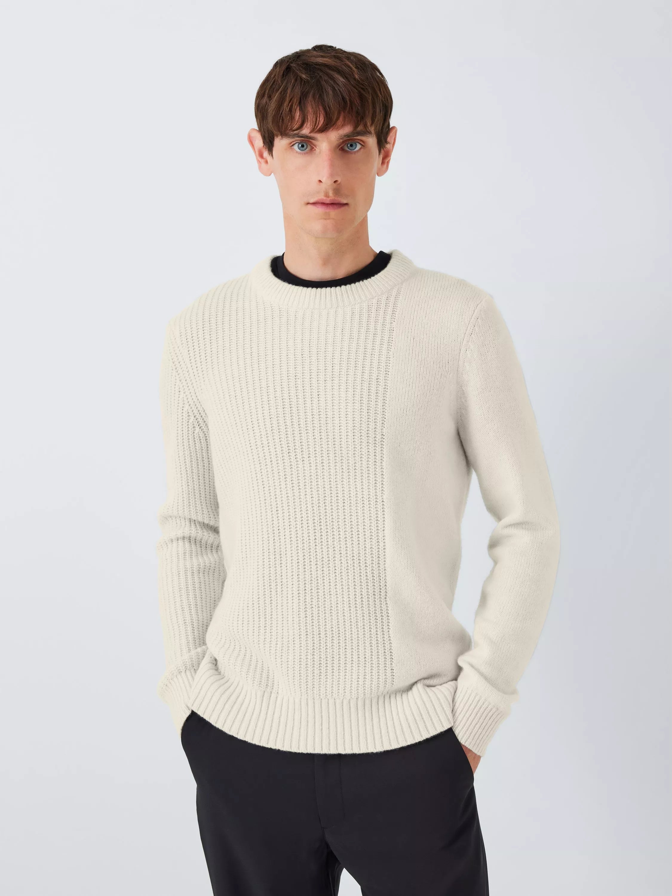 Kin Asymmetric Knit Jumper, Dark Sapphire - McGrocer