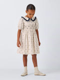 John Lewis Heirloom Collection Kids' Smocked Dobby Dress, Cream - McGrocer