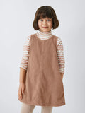 John Lewis ANYDAY Kids' Corduroy Pinafore Dress, Natural - McGrocer