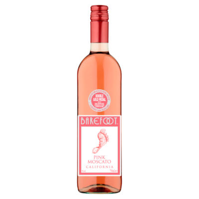 Barefoot Pink Moscato rosé wine 750ml - British product