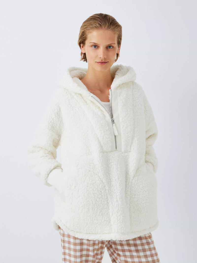 John Lewis half zip borg lounge top, UK version