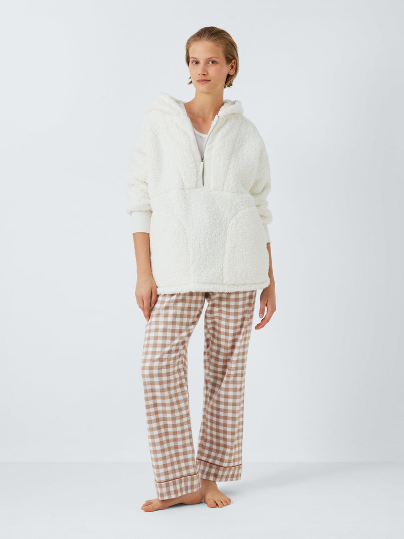John Lewis half zip borg lounge top, UK version