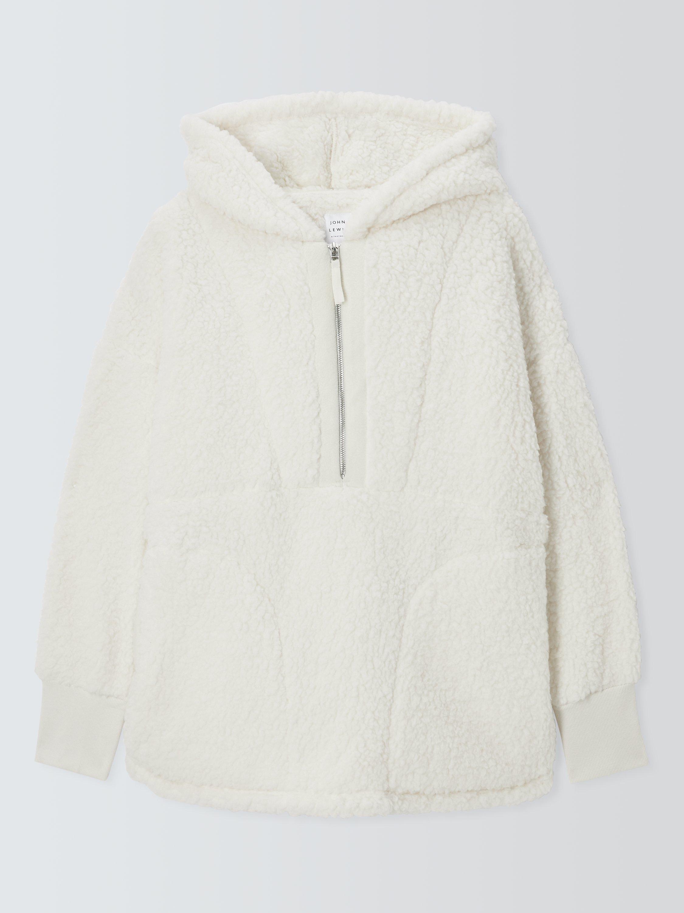 John Lewis half zip borg lounge top, UK version