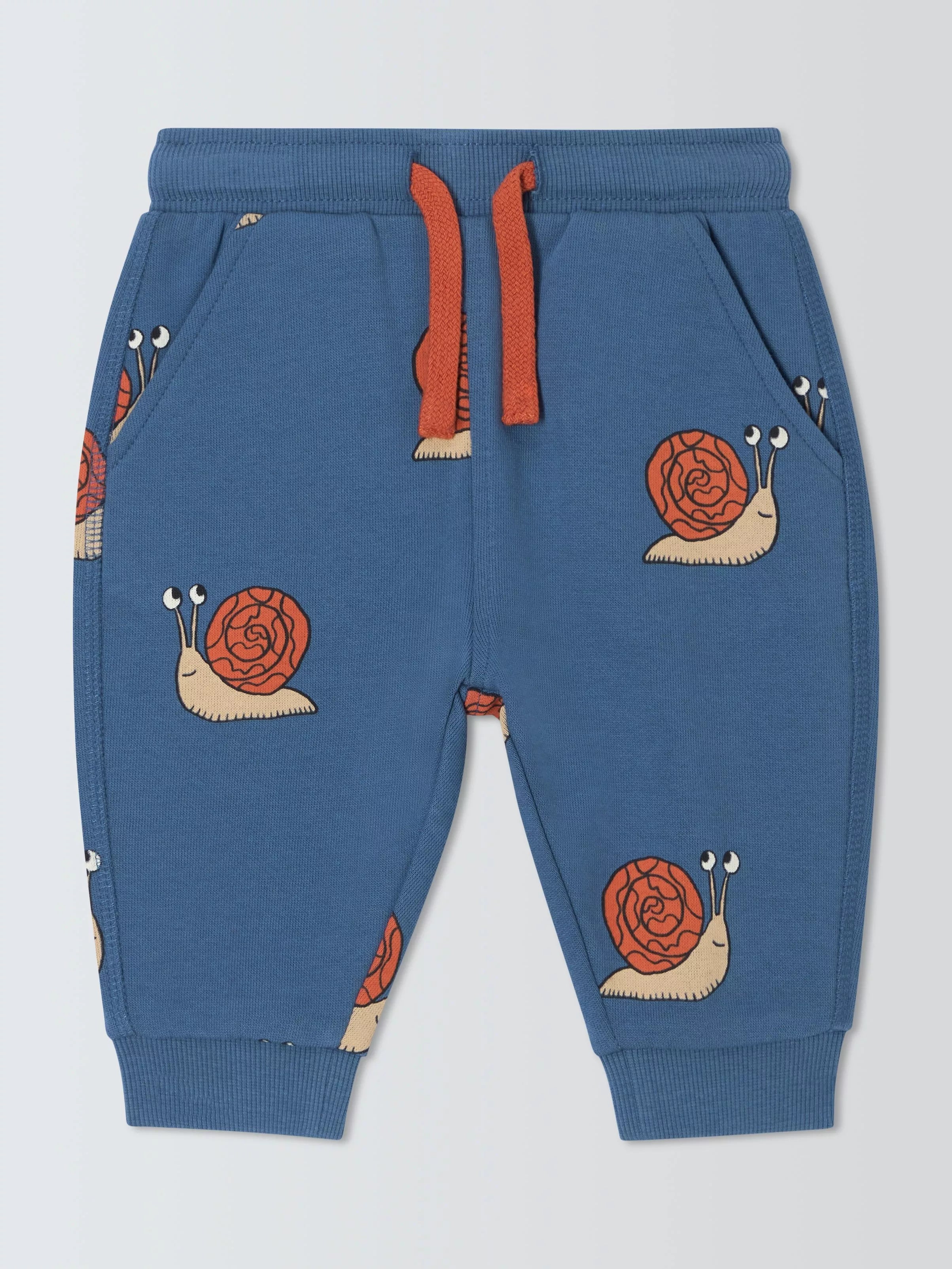 John Lewis ANYDAY Baby Snail Cotton Jogger Bottoms, Multi - McGrocer