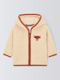 John Lewis Baby Fox Borg Hoodie, Natural - McGrocer