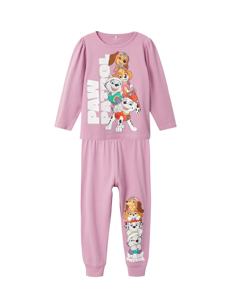 NAME IT Kids' Paw Patrol Pyjama Set, Arctic Dusk