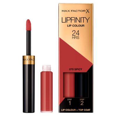 Max Factor Lipfinity Lip Colour 070 Spicy 4.2g, imported from the UK