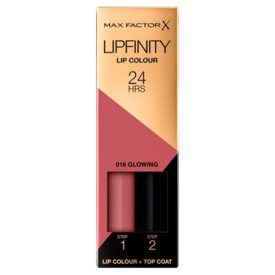 Max Factor Lipfinity Lip Colour 016 Glowing 2.3 ml + 1.9 g, imported from the UK