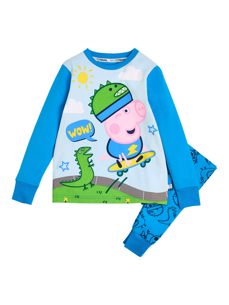Brand Threads Peppa Pig Pyjama Set Blue - British product