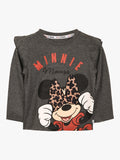 Brand Threads Minnie Mouse Top Kids Grey - British product