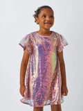 John Lewis Kids' Iridescent Sequin Party Dress, Multi - McGrocer