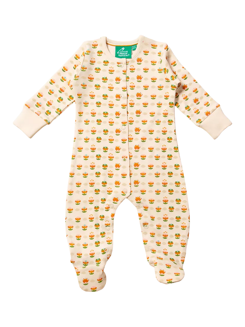 Little Green Radicals Blooms Babygrow, Little Blooms - McGrocer