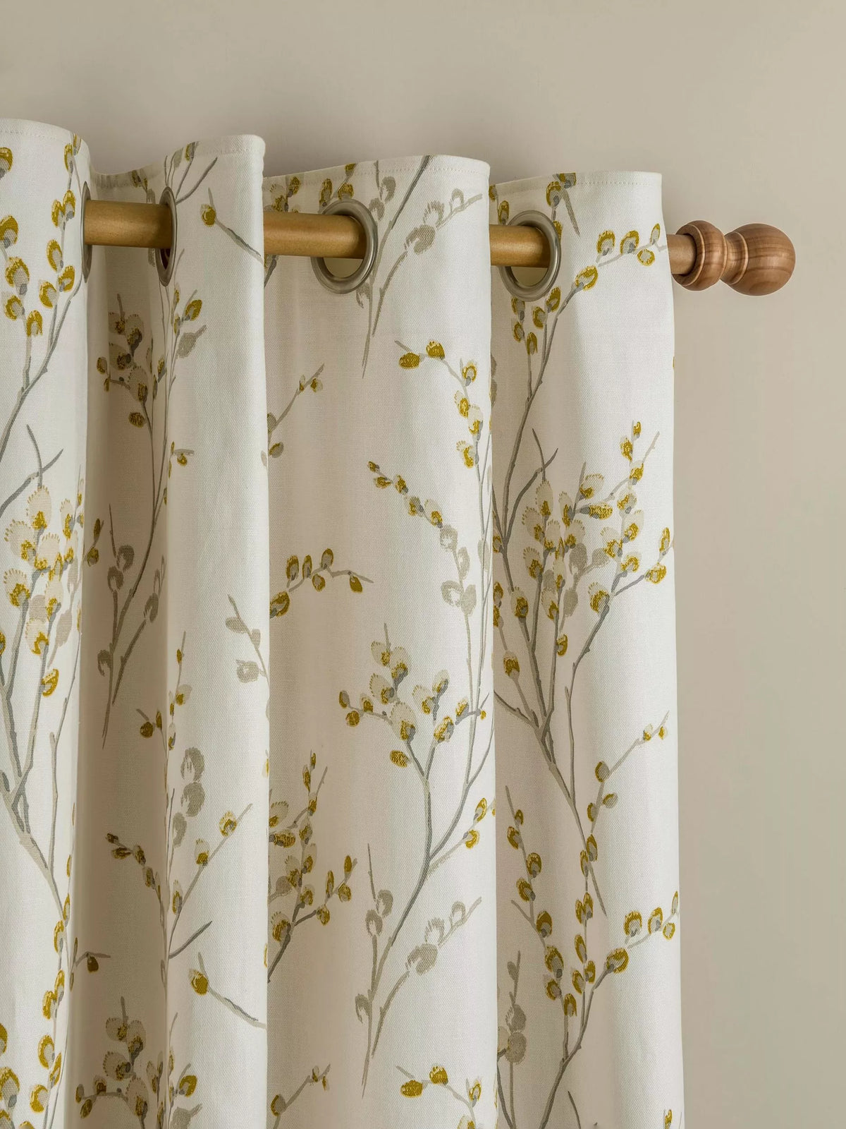 Laura Ashley Pussy Willow lined eyelet curtains, UK version