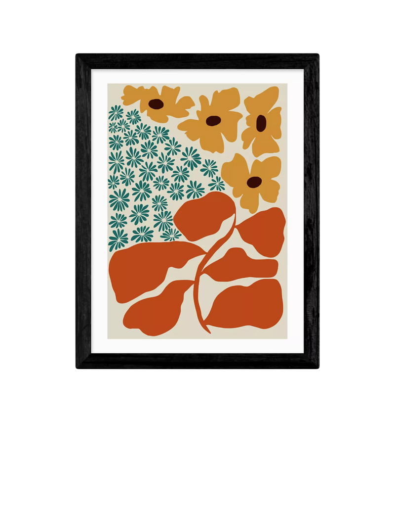 EAST END PRINTS Miho Art Studio 'Exotic Flower Garden' Framed Print