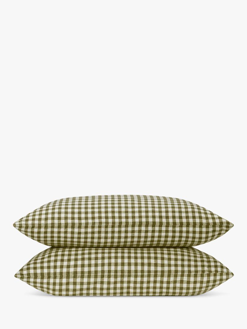 Piglet in Bed Gingham Linen Blend duvet cover, imported from the UK