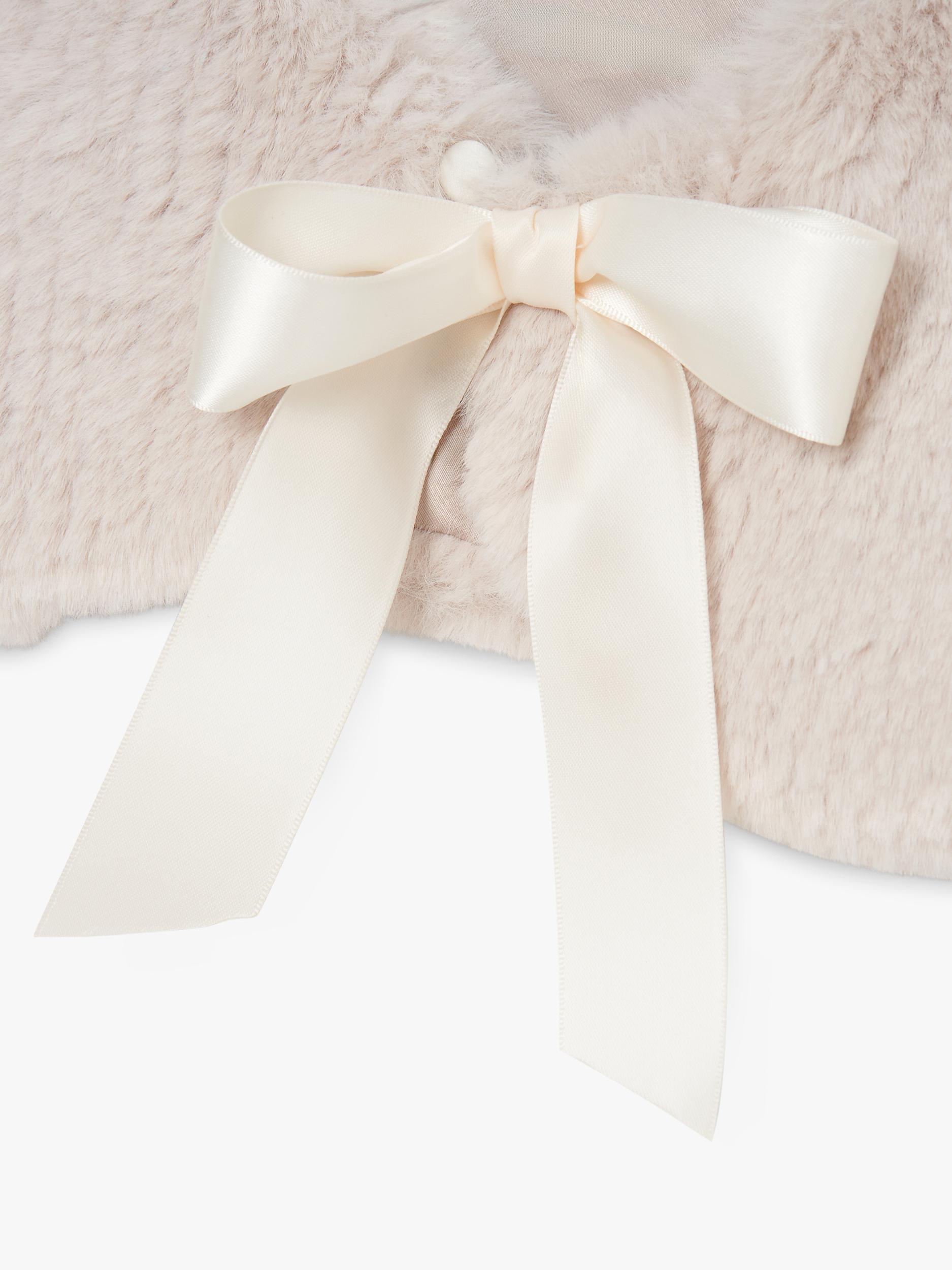 Angel & Rocket taupe kids' fur collar - British product