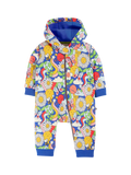 Frugi Baby Retro Snuggle Suit, Multi - McGrocer