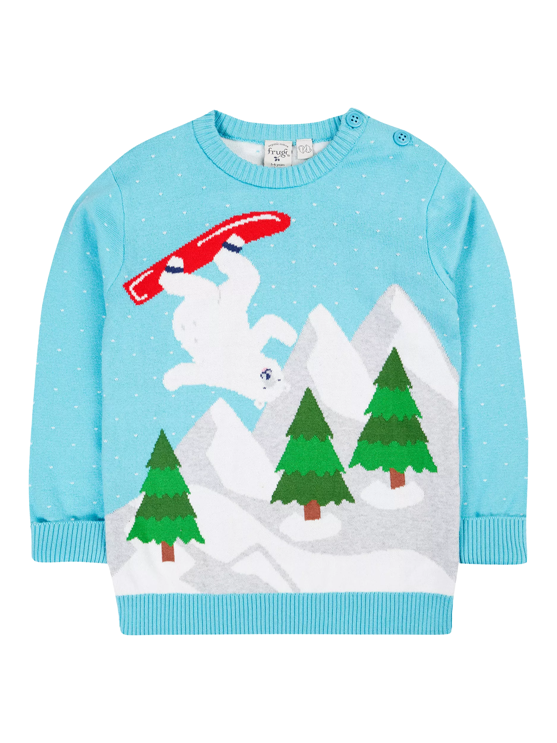 Frugi Kids' Elwood Knitted Polar Jumper - McGrocer