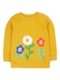 Frugi Kids' Organic Cotton Easy On Jumper, Gold/Multi - McGrocer