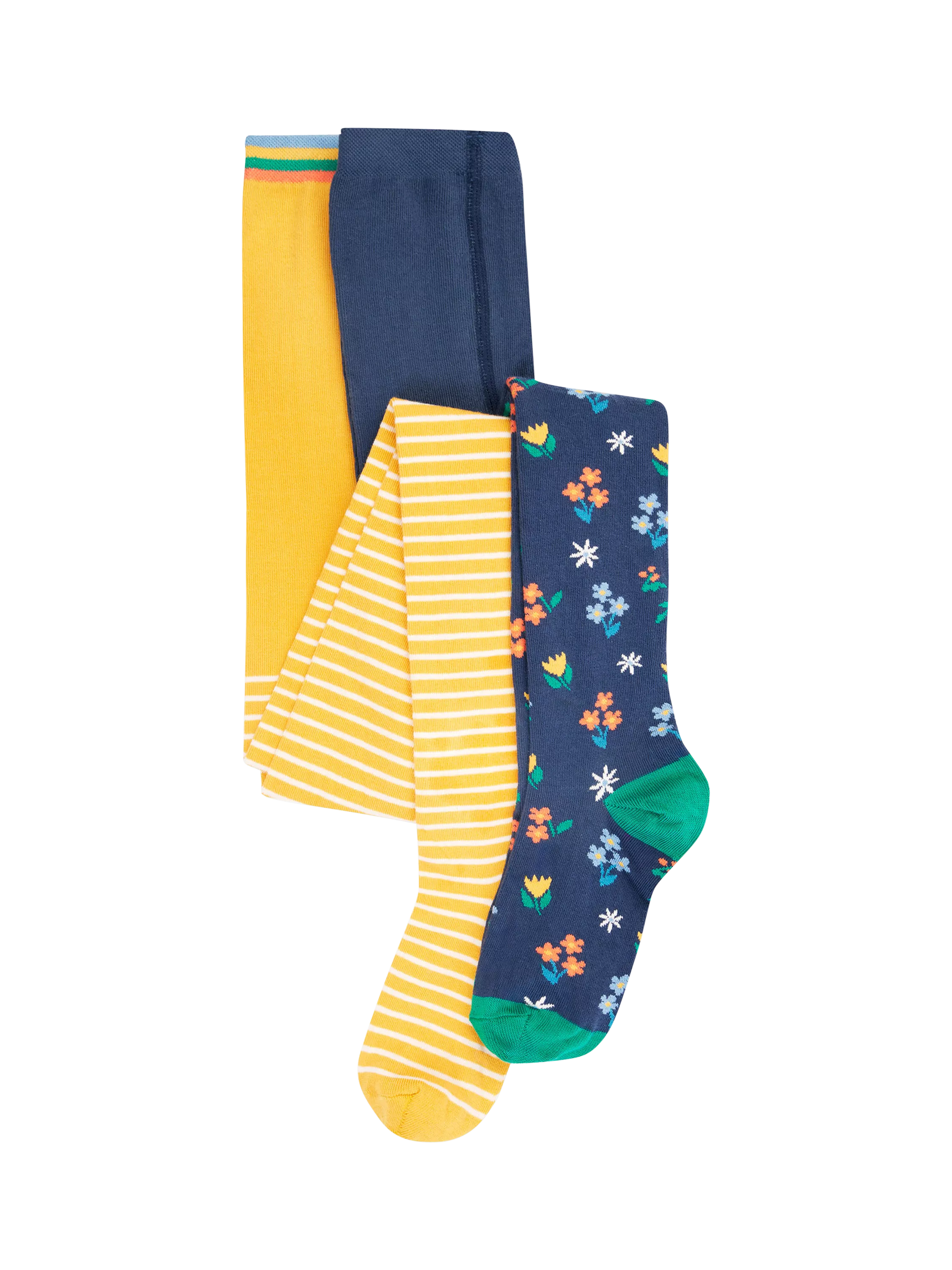 Frugi Baby Norah Tights, Pack of 2 - McGrocer