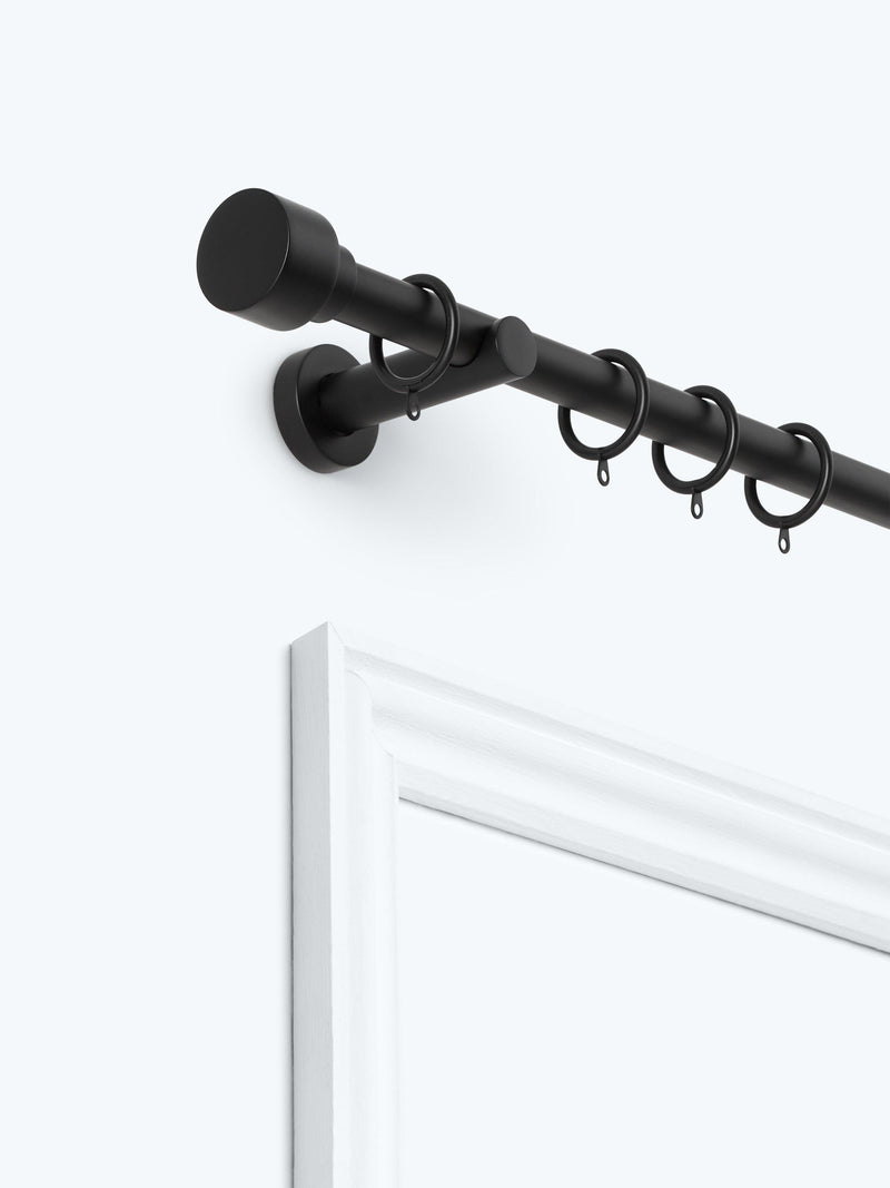 John Lewis Extendable Metal Curtain Pole Kit with Stud Finial, Dia.28mm