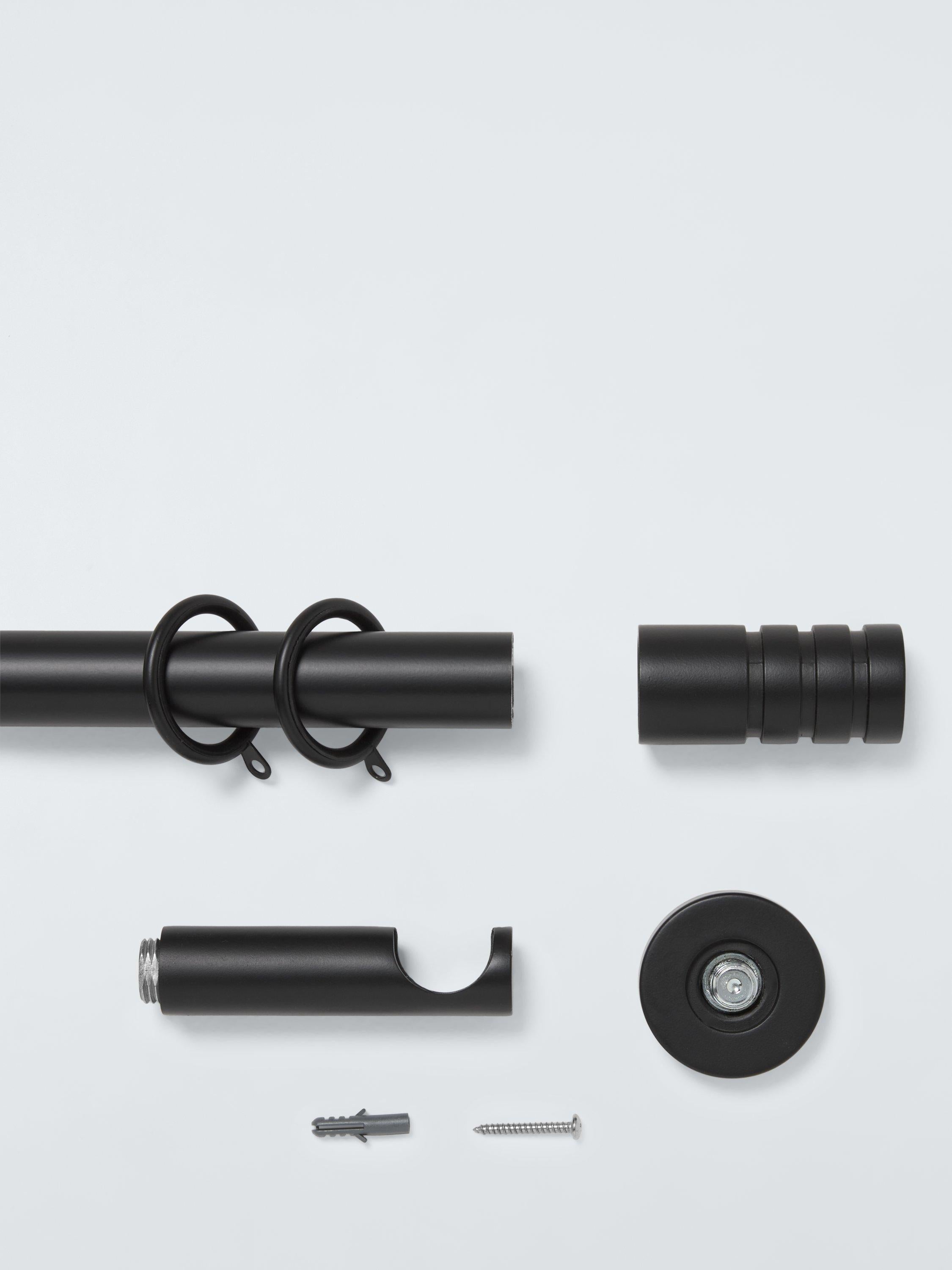 John Lewis Fixed Metal Curtain Pole with Barrel Finial, UK version