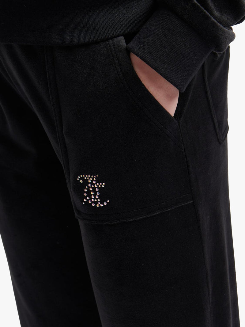 Juicy Couture Kids Diamante Wide Leg Joggers, UK version