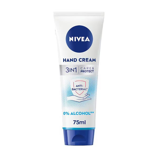 NIVEA Care &amp; Protect 3 in 1 Anti-Bacterial Hand Cream 75ml