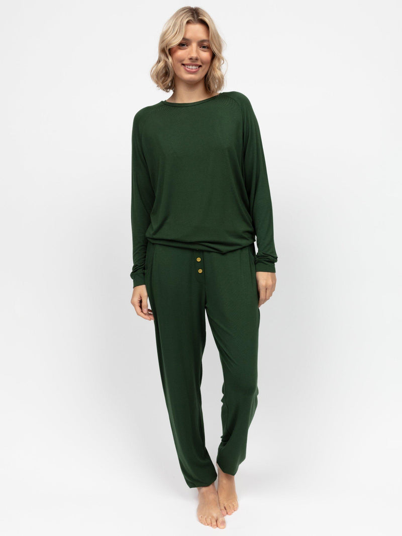 Soft Modal-Elastane Long Pyjama Set with Adjustable Waist and Pockets