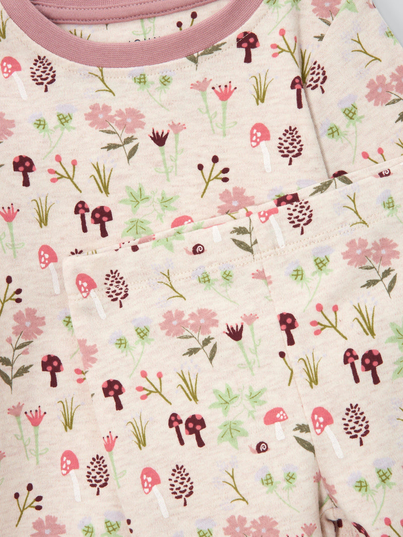John Lewis Baby Mushroom Pyjamas Natural, UK version