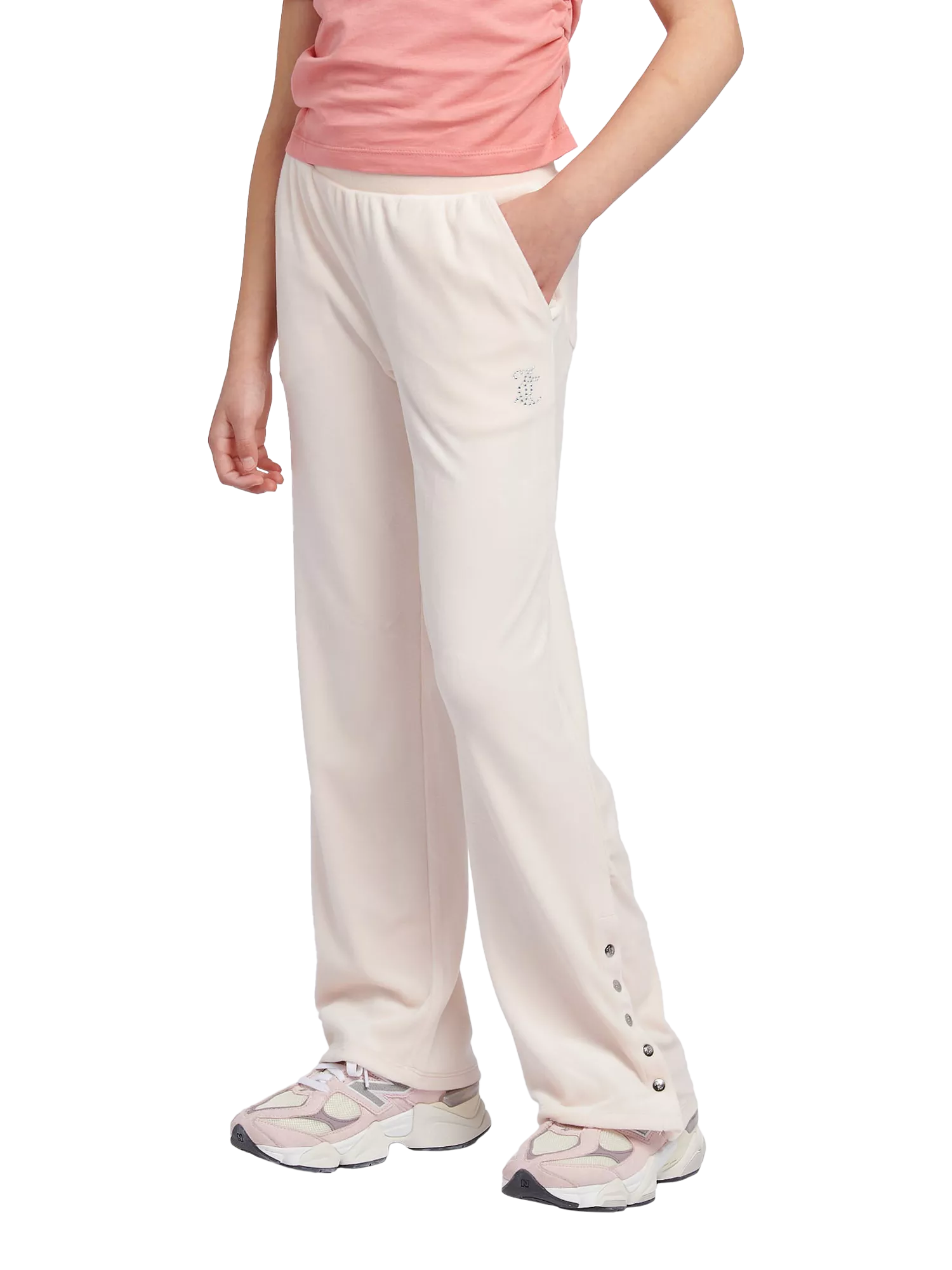 Juicy Couture Kids' Velour Straight Leg Joggers, UK version