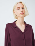 John Lewis Willow Lace Trim Pyjama Set Fig, imported from the UK