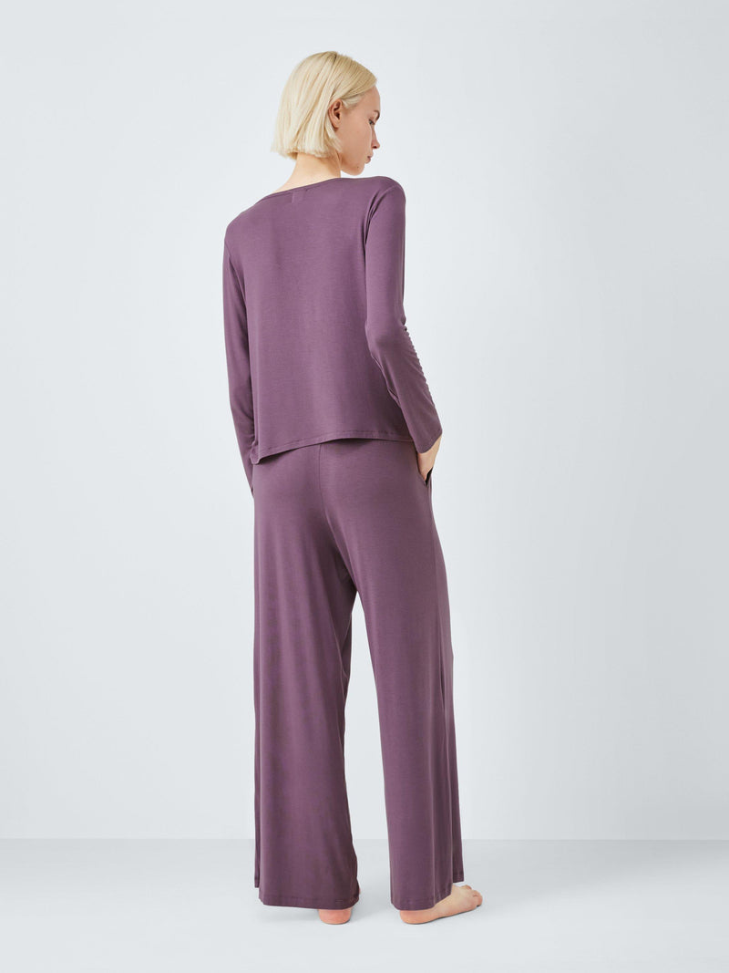 John Lewis Wide Leg Modal Henley Pyjama Set, UK version
