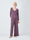 John Lewis Wide Leg Modal Henley Pyjama Set, UK version