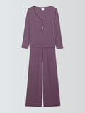 John Lewis Wide Leg Modal Henley Pyjama Set, UK version