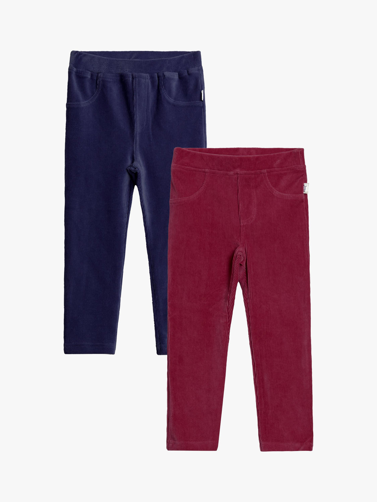 Kids' Corduroy Jeggings Pack of 2 with Elasticated Waistband