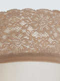 John Lewis 15 denier lace hold-ups in almond, pack of two, UK version