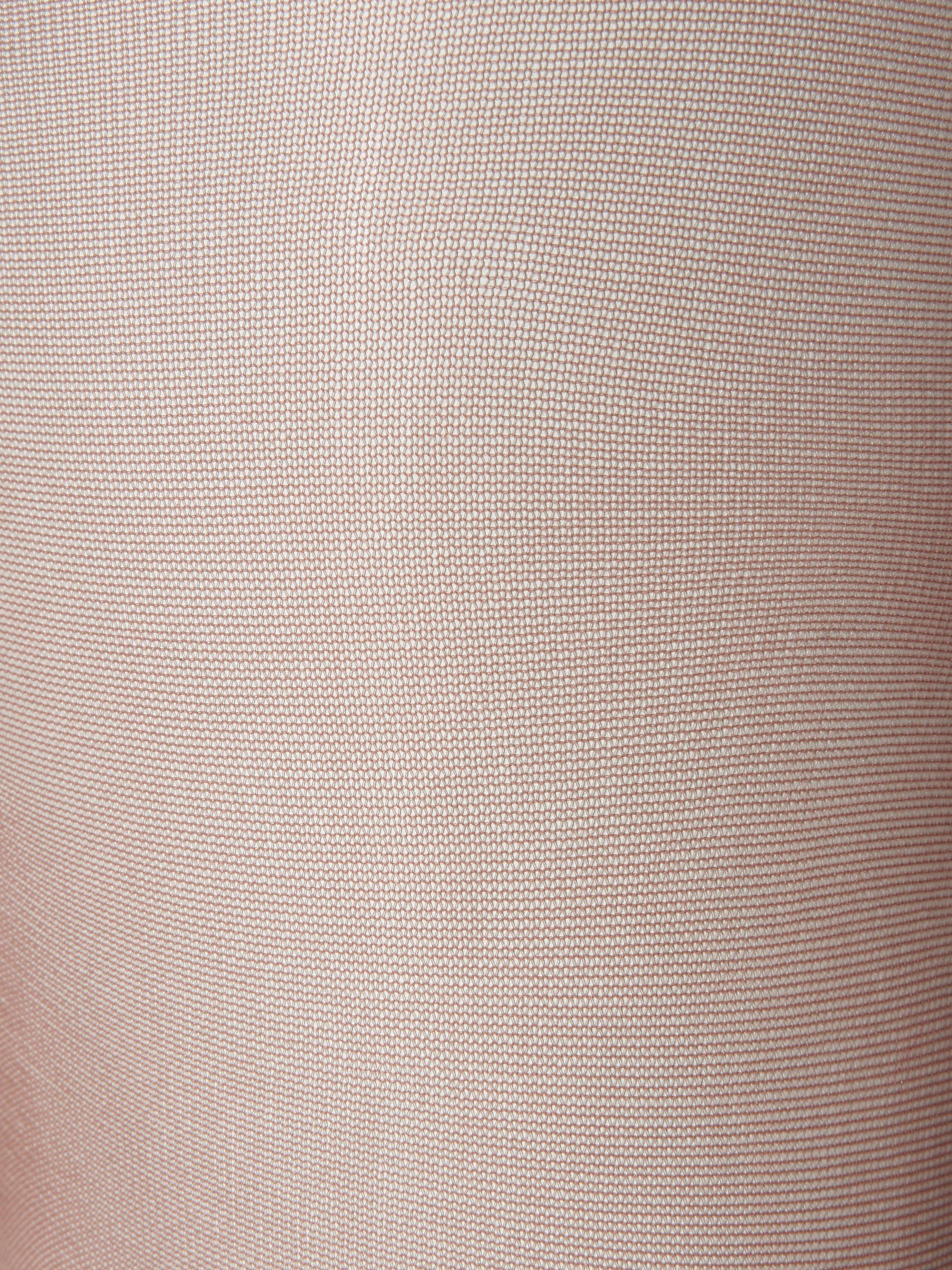 John Lewis 30 denier smooth body shaper tights in almond and black, pack of 2, UK version