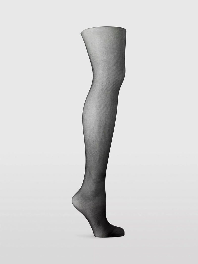 John Lewis 30 denier smooth body shaper tights in almond and black, pack of 2, UK version
