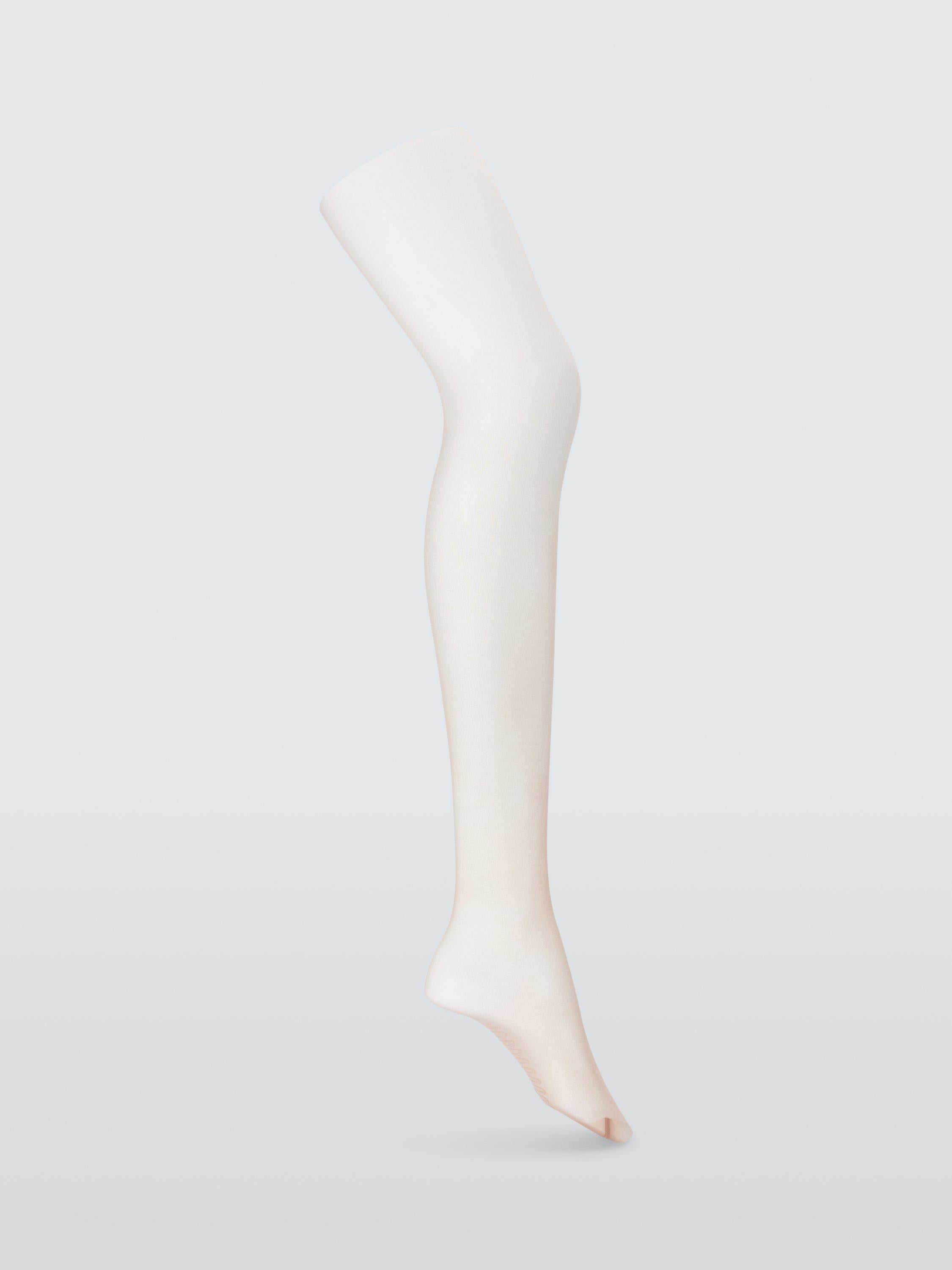John Lewis barely there non-slip 7 denier tights, pack of 2 in Almond, UK version